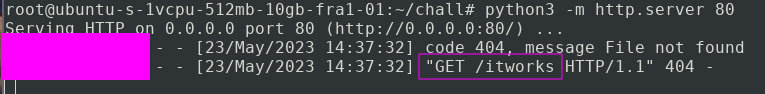 Exécution du code